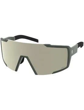 Lunettes de soleil - Shield Kaki Green Amp White Chrome S2 - Scott - FashionsVida