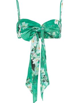 Women's Linen Bralette with Adjustable Straps - Size 0
