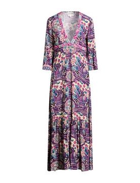 Maxi-Kleid Damen Pflaume 34,36,38 Damen