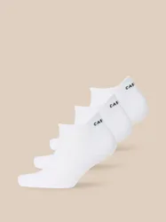 Unisex 3 Pack Trainer Liner Socks - White 9-11 unisex