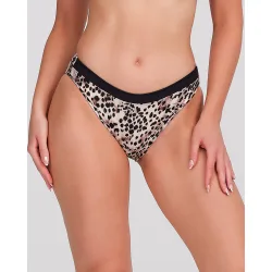 Braguita bikini mujer tiro medio cinturilla elástica
