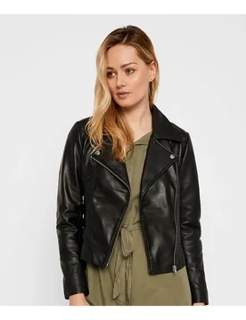 Giacca Di Pelle Susse Black L