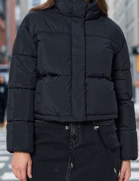 Giacca puffer trapuntata - nero
