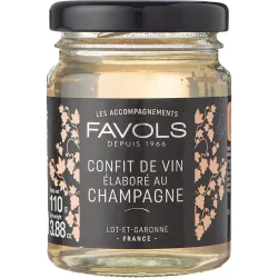 Confitura de vino con champagne