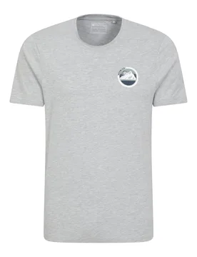Keswick Mountain Mens Cotton T-Shirt - Grey - Grey - Size: M - Mountain Warehouse - FashionsVida