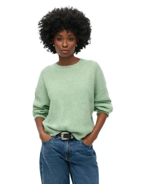 Pull Brushed Soft Green Twist M - Superdry - FashionsVida