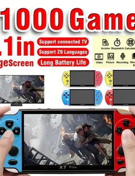 Pieza Consola de juegos portátil multifuncional de bolsillo con 11000 juegos clásicos nostálgicos, 13 simuladores, compatible con TV, recargable, a - Shein - FashionsVida