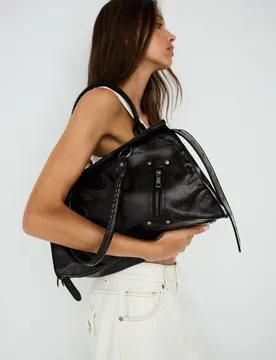 Bershka Sac Bowling Femme M Noir - Bershka - FashionsVida