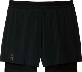 Short 2 en 1 stretch et léger - 5" Performance 2/1 Shorts Black - Taille S - Noir