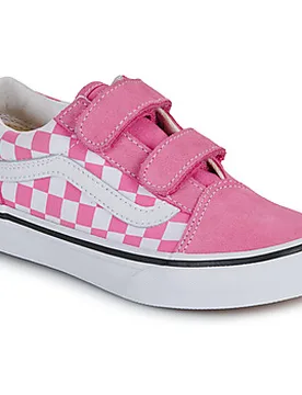 Kinderschuhe Old Skool V Color Theory Checkerboard Pink Fizz 27;28;29;30;31;32;33;34;31 / 34;32 1/2;27 1/2;31 1/2 Female - Vans - FashionsVida