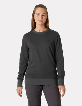 Women's Nord Graphic Crewneck Sweatshirt Grey XS - Ebony Grey - Female - Helly Hansen - FashionsVida