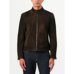 Mens Dark Major Brown Outlaw Jacket - Male - Brown - UK 40