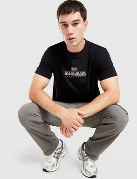 Mens Sory T-Shirt - Nero, nero nero Uomo taglia L - Napapijri - FashionsVida