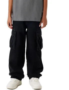 Jeans Ryan St Cargo 5910-zd Black Denim 8 Anni - Name it - FashionsVida