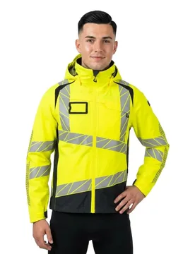 Veste De Pluie Accelerate Safe 19301 Outer Lining Hi-Vis Yellow / Dark Navy 5XL - MASCOT - FashionsVida