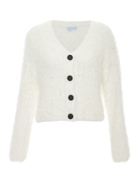 Poomi Cárdigan negro / blanco