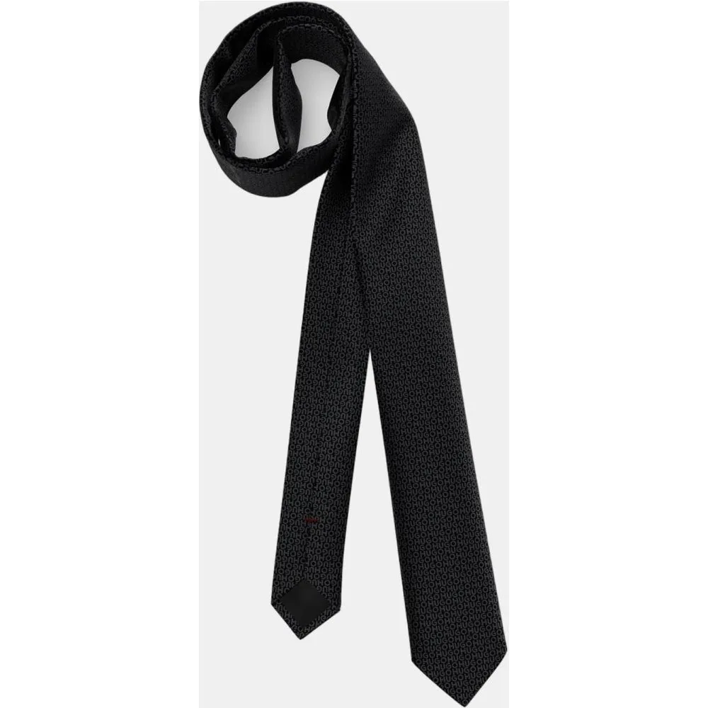 Corbata de seda suave al tacto con estampado de hombre - HUGO - FashionsVida