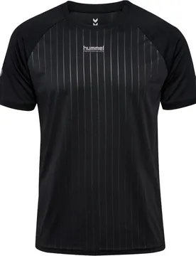 T-shirt à Manches Courtes Pulse Stripe Black 2XL - Hummel - FashionsVida