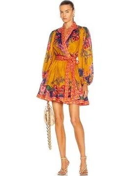 Orange Lovestruck Mini Dress - Zimmermann - FashionsVida