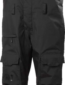 Isolierte Ski Latzhose aus Primaloft® Black Eco Sogn Bib Cargo Pant Black für Herren aus Wolle Größe S schwarz