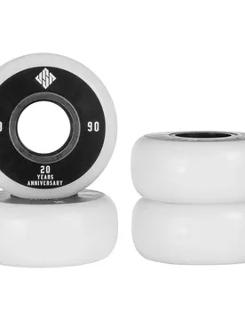 Roues De Skateboard Team 90a 4 Unités Black / White 58 mm unisex