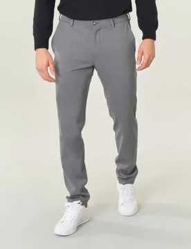 Pantalone chino grigio in tessuto tecnico hyper comfort di lana - Rodolfo Pellizzari - FashionsVida