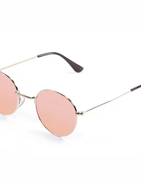 Tokyo Polarized Sunglasses Gold Shiny Pink Revo/CAT3 Men,Women - Ocean Sunglasses - FashionsVida