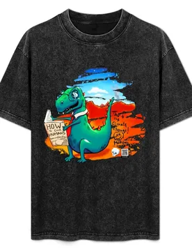 Autodidaktolosaurus T-Shirt Daily Work Short Sleeve Top - Aliexpress - FashionsVida