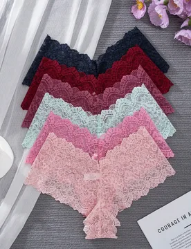 Paquete de 6 piezas de ropa interior elegante y de unicolor para mujer - Shein - FashionsVida