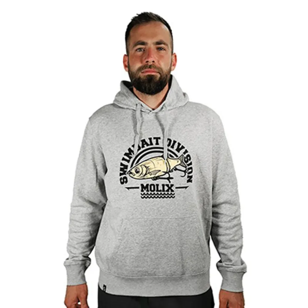 Swimbait Division Hoodie Grey 2XL Men - Molix - FashionsVida