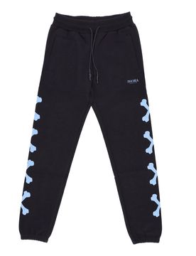 Pantalone Tuta Leggero Uomo Cross Bones Pants Black/light Blue