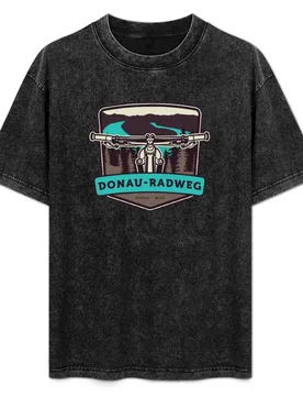 Danube Cycle Route - Passau - Vienna T-Shirt Soft Lightweight Cotton T-Shirt - Aliexpress - FashionsVida