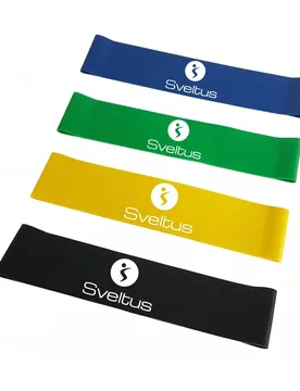 Bänder latex aerobic (x4) - Noir - unisex - Size: TU