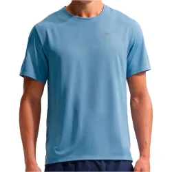 Dri-fit uv miler camiseta técnica manga corta hombre Azul (M)