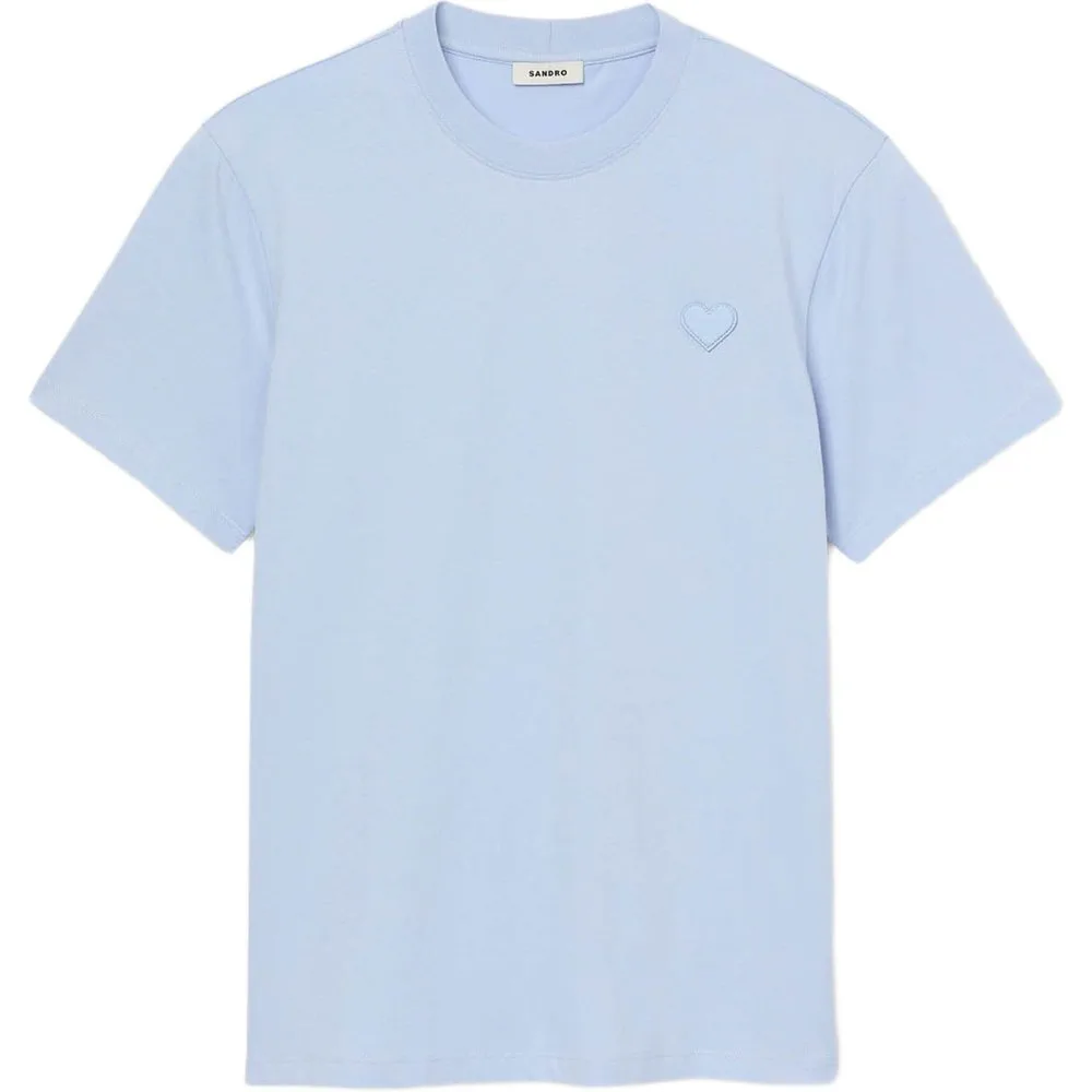 Camiseta de manga corta de hombre con parche de corazón - sandro - FashionsVida