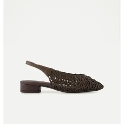 Zapato tacón, trenzado morderno