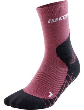Light Merino Mid Cut Damen Socken, rot IV