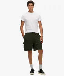 Superdry Herren Cargo Shorts mit Lockerer Passform Grün - Größe: S