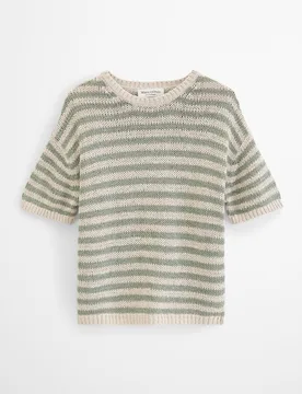 Jersey de mujer de manga corta suelto de hilo de cinta - MARC O'POLO - FashionsVida