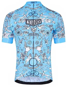 Maglia A Maniche Corte Velo Tattoo Blue