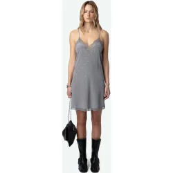 Zadig & Voltaire - Vestido Ristyz de seda strass