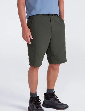 Saunter Belted Mens Cargo Shorts - Green - Green - Size: W28 - Mountain Warehouse - FashionsVida