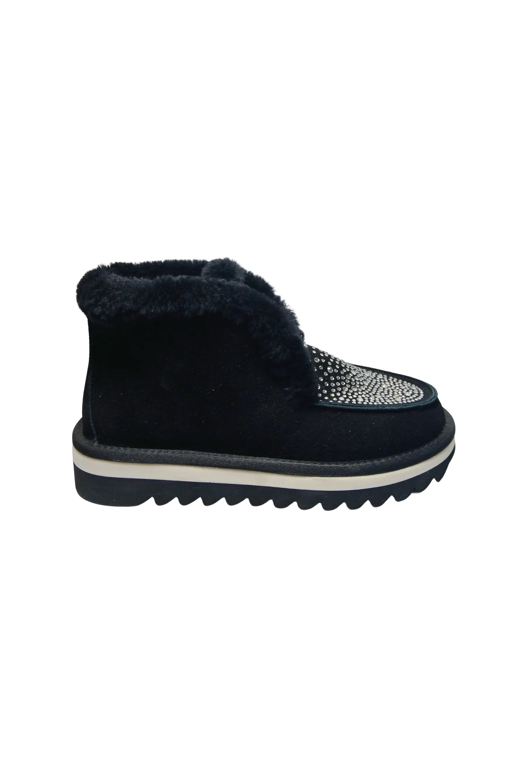 D5B481A1CRMO0000 Donna Camoscio Nero - BALDININI SHOES - FashionsVida
