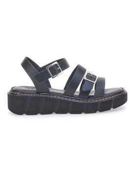 Sandali Neri In Pelle Made in Italy 5836/P 38