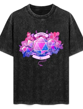 LGBT RPG - Chaotic Bi T-Shirt Labor Work Casual T-Shirt - Aliexpress - FashionsVida
