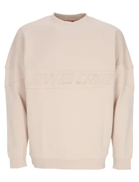 Felpa Girocollo Uomo Tonal Strip Panel Crew Oat - Santa Cruz - FashionsVida