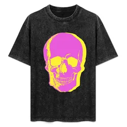 Pink skull T-Shirt Stretch Fabric Comfort T-Shirt