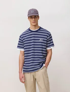 Camiseta de hombre stripes - Blue Banana - FashionsVida