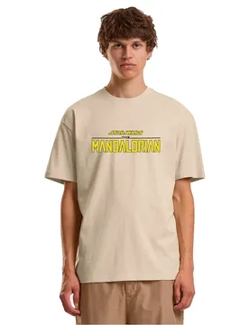 T-shirt à Manches Courtes Star Wars Mandalorian Magazine Cover 1 White Sand 5XL