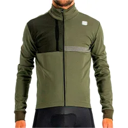 Giara softshell cortavientos ciclismo hombre Verde (XXL)